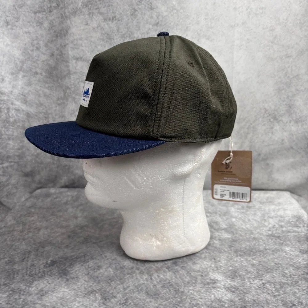 Patagonia Adult Range Flat Billed Snapback Trucker Hat in Pine Needle Green NWT‎